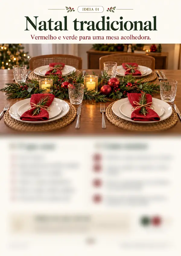 Ideia 01: Natal tradicional