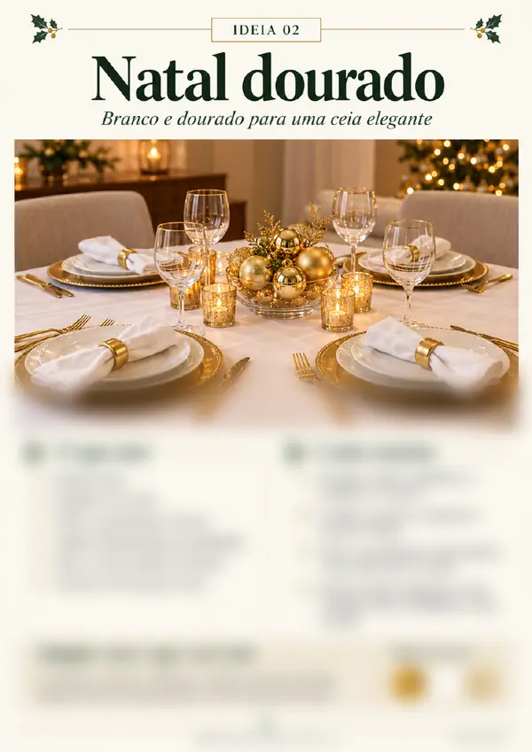 Ideia 02: Natal dourado