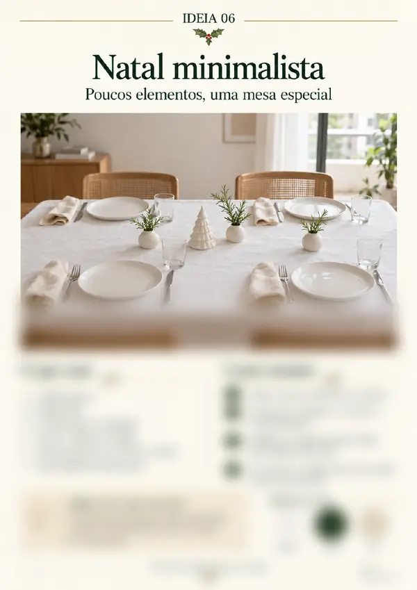 Ideia 06: Natal minimalista